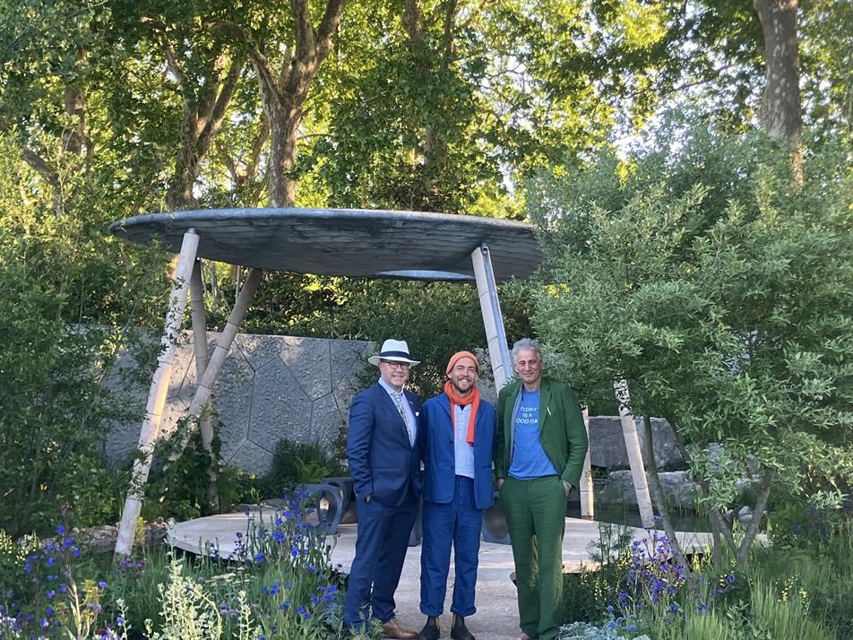 Eden Project's Andy Jasper, Harry Holding and Alex Michaelis